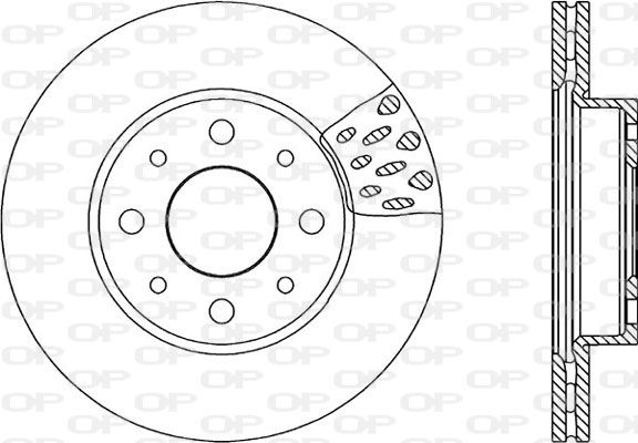 OPEN PARTS Тормозной диск BDA1766.20